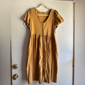 Kate Quinn Organics button front organic cotton dress.